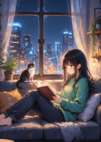 Cute Girl and a Book V.10