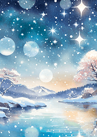 優美な冬の風景の着せかえ(Winter-643)