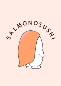The salmon sushi