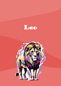 Leo on red