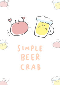 Simple Crab Beer White Blue.