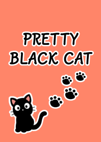 PRETTY BLACK CAT Theme-APRICOT COLOR