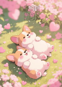Cute Couple Corgi Dog