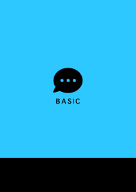 Basic// Black&Aqua Blue 16