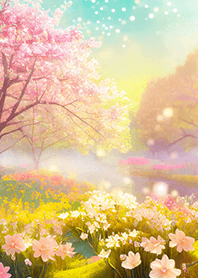 優美な春の風景の着せかえ(Spring-827)