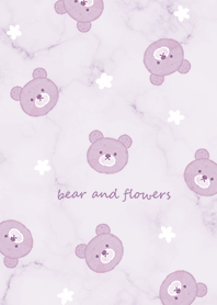 Bear, Flower and Marble2 purple04_2