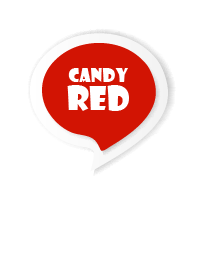 Simple Candy Red Button In White V.3