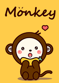 Monkey lovely bananas