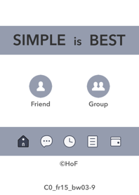 シンプルC0 FR15 ホワイトAsh 黒/白3-9