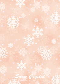 Snow Crystal -Watercolor Orange-