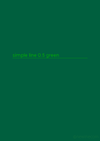シンプル ライン 0.5 グリーン