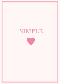 SIMPLE HEART -pink*-
