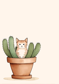 strange cat-Likes Cactus 1