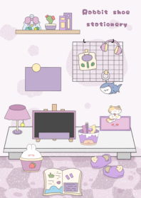 rabbit shoe stationery1