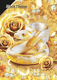 Strongest Luck  8 Snake & Gold Rose (BK)
