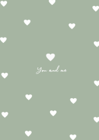 pattern heart (dustygreen)