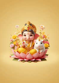 พระพิฆเนศและหนูมุสิกะประจำวันจันทร์