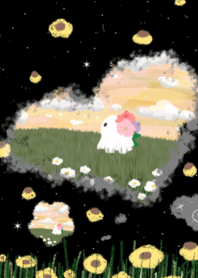 White Flower Blanket Ghost1