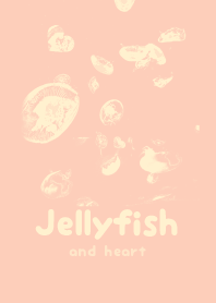 Jellyfish & heart Beige WHT