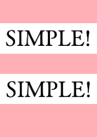 SIMPLE!SIMPLE!j-PINK RED