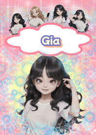 Gia little girl in bubbles BL02