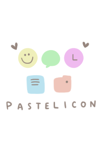 Pastels and icons theme.