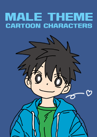 Male theme cartoon characters