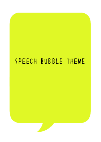 COLOR SPEECH BUBBLE/LIME GREEN/WHITE