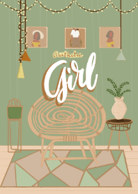 Aesthetic Girl : Living Room