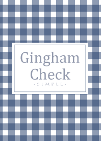 Gingham Check Navy - SIMPLE