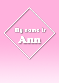 Name Ann Ver. Pink Style (English)