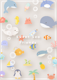 brown Summer Days with Sea Friends