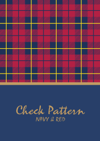 Check Pattern NAVY+RED 4