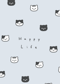 Neko Face / blue gray