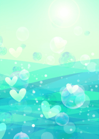 ハートの海♪グリーン