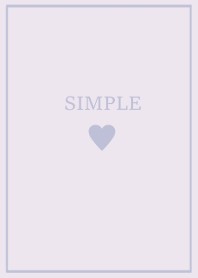 SIMPLE HEART =lavender blue=**