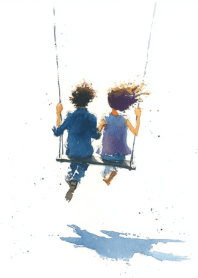 Side by side in gentle motion