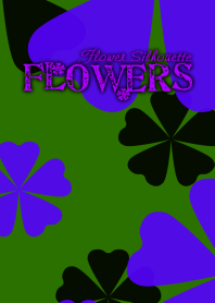 FLOWERS-Flower silhouette- Green
