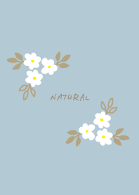 Natural floral darkish Blue4 from Japan