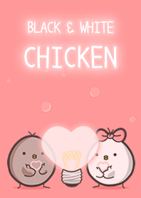 Black and white chicken-PINK