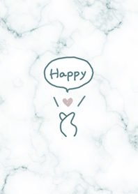 Simple Finger Heart bluegreen06_2