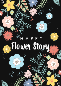HAPPY Flower Story black