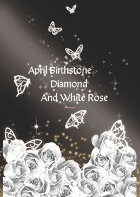 黒とピンク : 4月のダイヤモンドと蝶