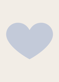 Cute adult simple heart blue beige