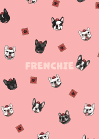 frenchie2 new year - coral