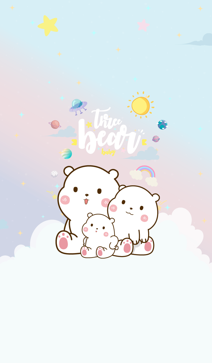 Three Bear Lover Pastel