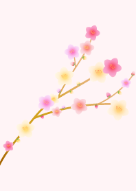 ふんわり桃の花