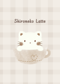 Shironeko Latte -beige- plaid