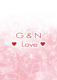 G & N Love Crystal Initial theme