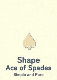 Shape spades  beige